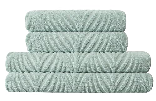 kleine-wolke-leaf-maledivia-duschtuch-70x140-cm-mint-500-g-qm-baumwolle image 6