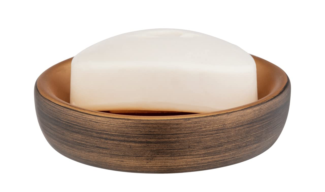 wenko-palena-seifenablage-rund-10-5-x-2-5-cm-polyresin-bronze image 6