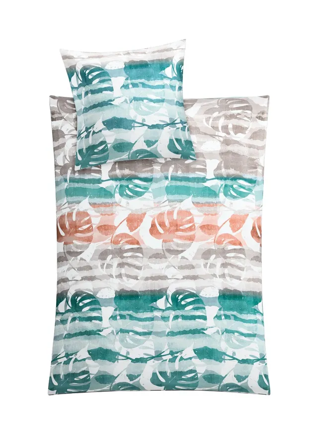 kleine-wolke-bettw-sche-jill-bettw-schegarnitur-monstera-floralprint image 1