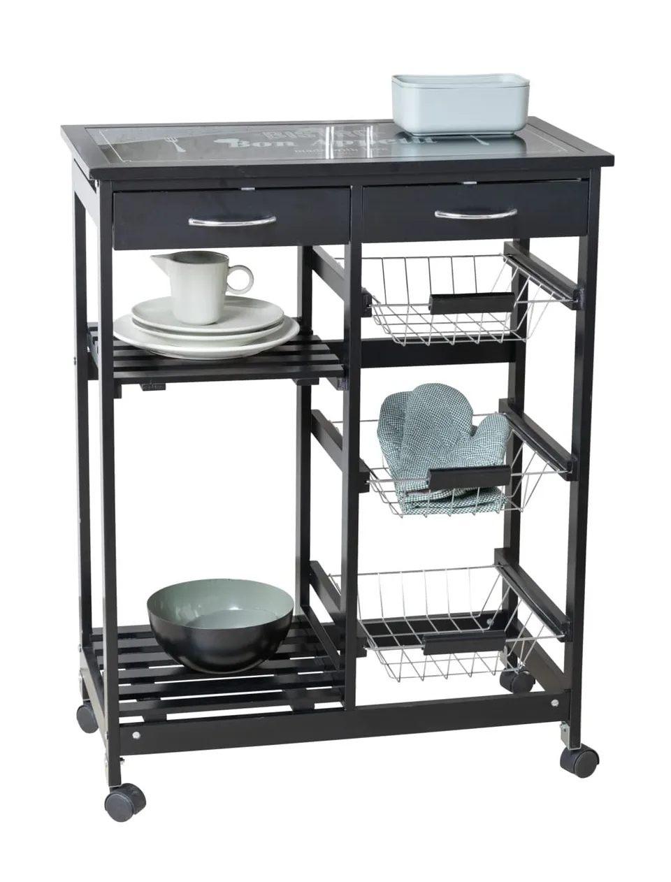 wenko-bon-appetit-k-chenwagen-servierwagen-mdf-schwarz-67x86-5x35-cm image 1