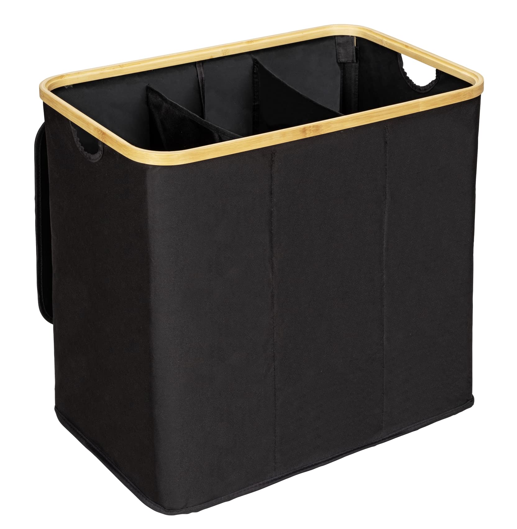 wenko-w-schetruhe-trio-ecori-bambus-schwarz-57-x-50-x-37-cm-3-x-35-liter image 1