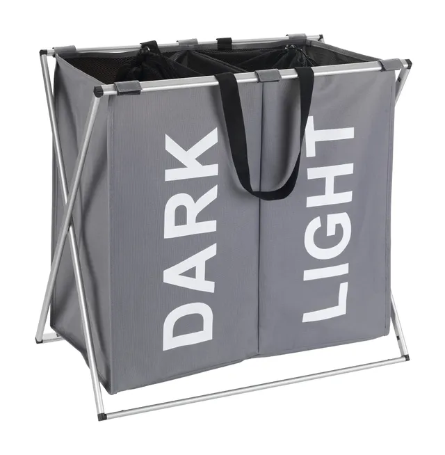 wenko-w-schesammler-duo-grau-120-l-w-schekorb-mit-deckel-dark-light-59-x-57-x-38 image 1