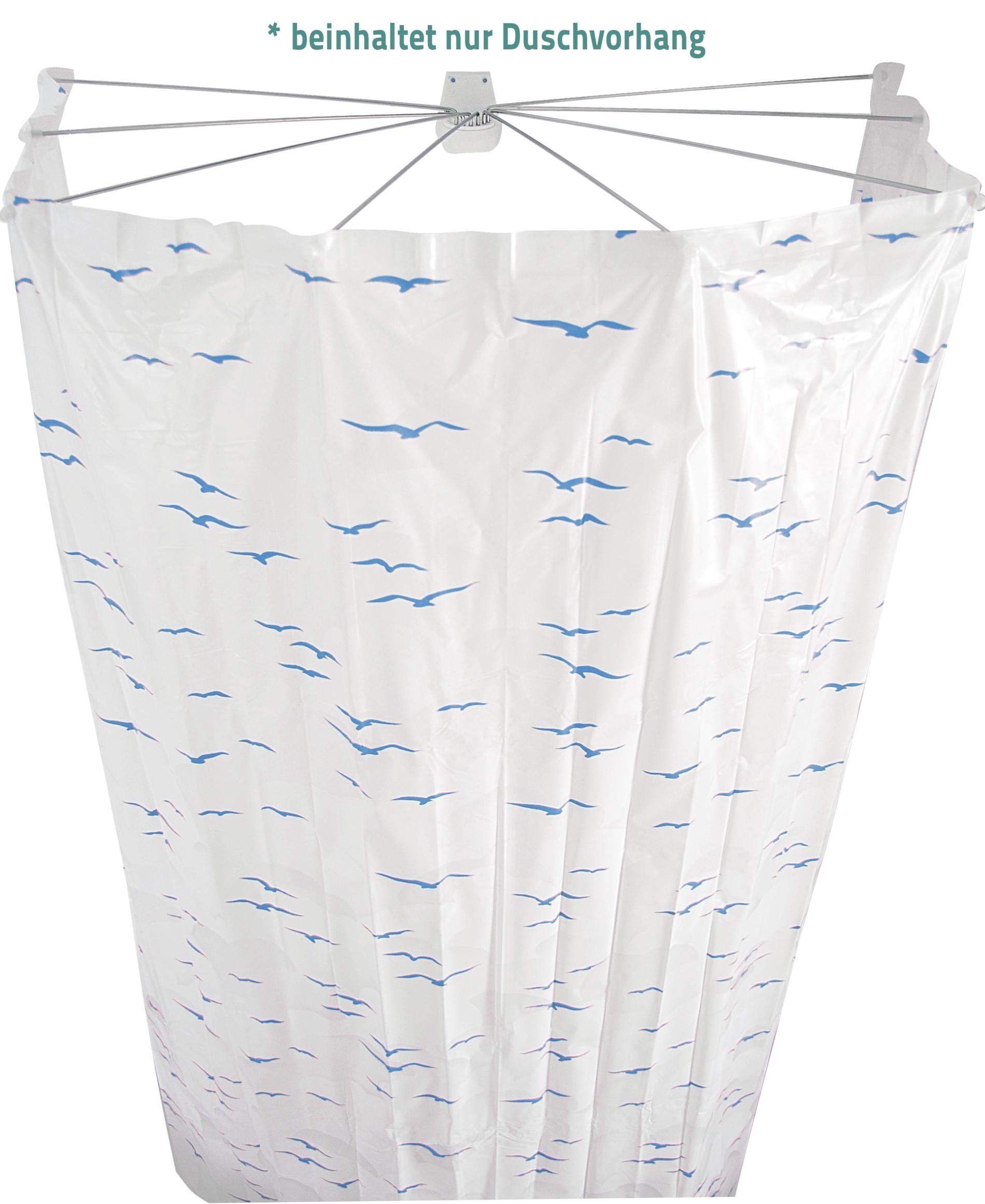 ridder-ombrella-ersatz-folien-duschvorhang-210x170-cm-sylt-blau image 2