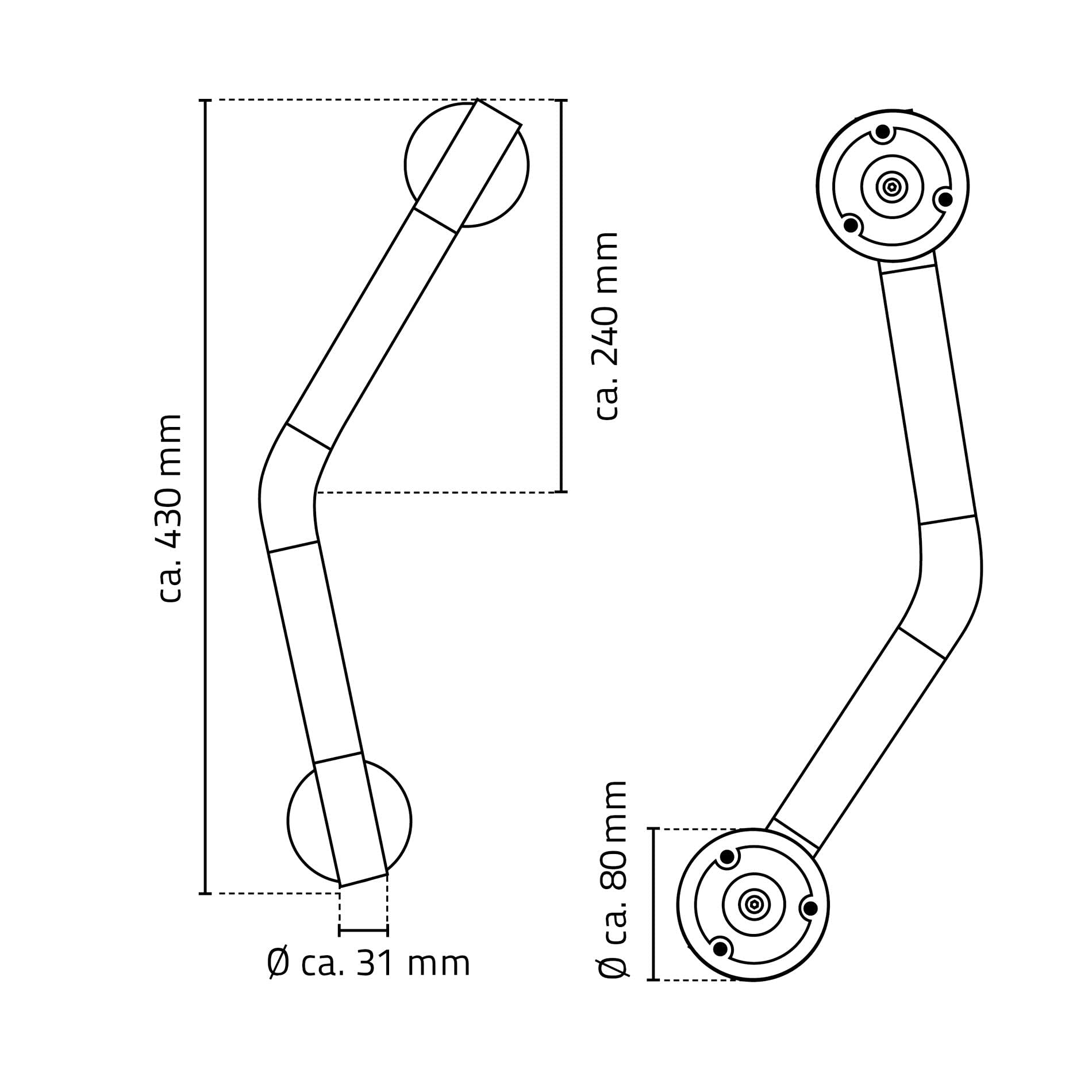 ridder-ken-winkel-haltegriff-edelstahl-chromfarben-t-v-bis-110-kg image 3