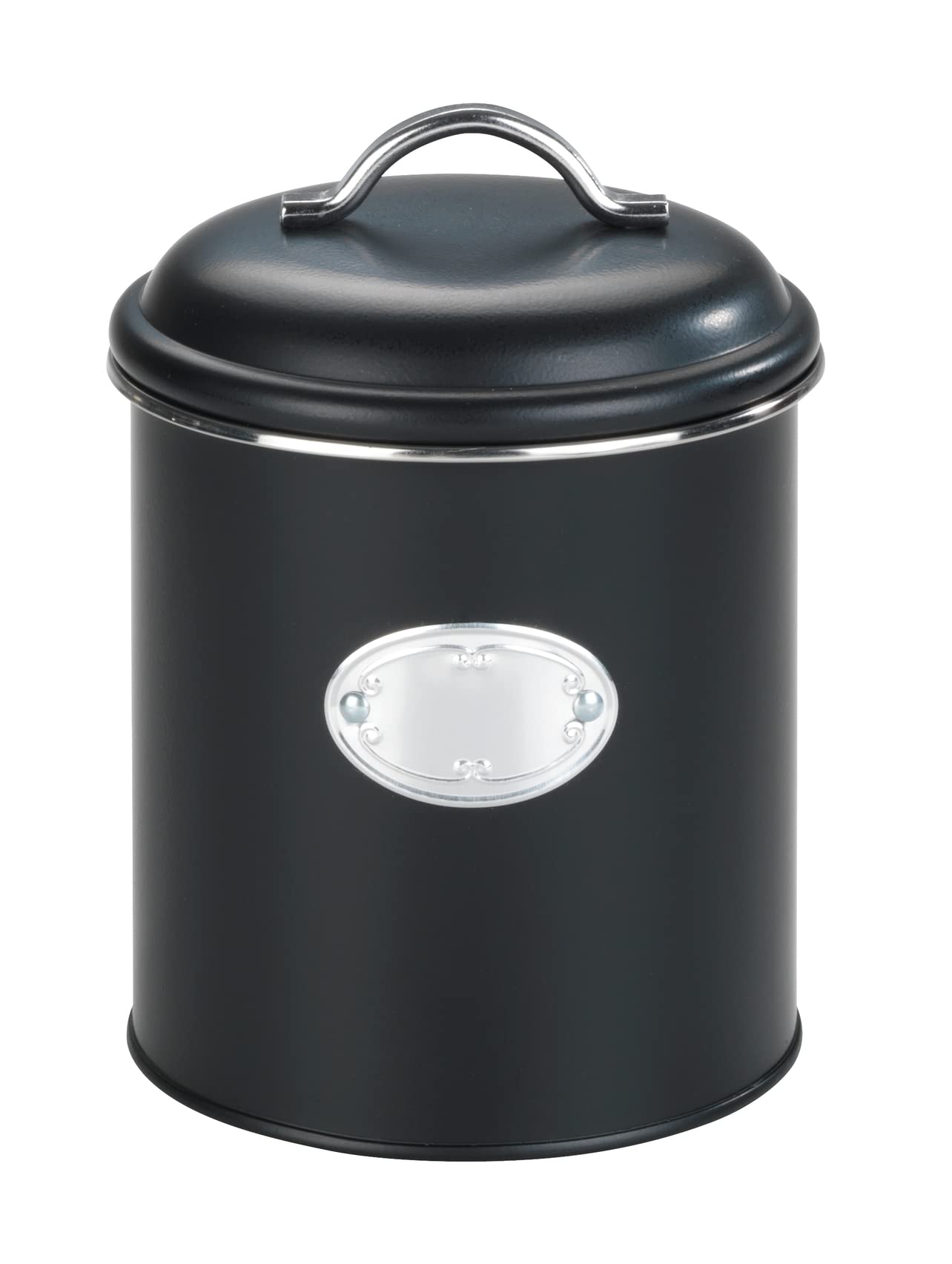 wenko-nero-aufbewahrungsdose-1-6-liter-schwarz-retro-design image 1