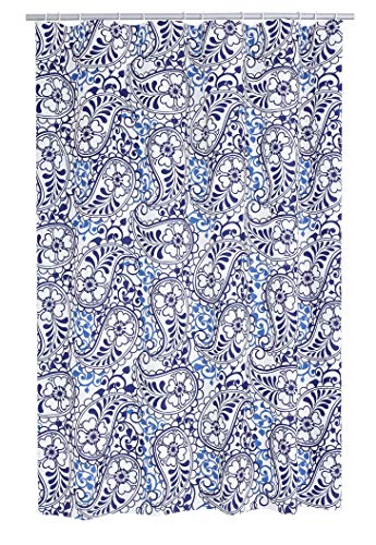 ridder-oriental-duschvorhang-folie-180x200-cm-blumen-inkl-ringe image 3