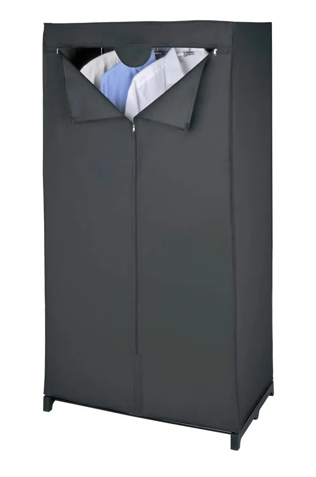 wenko-deep-black-kleiderschrank-75-x-150-x-50-cm-schwarz image 1