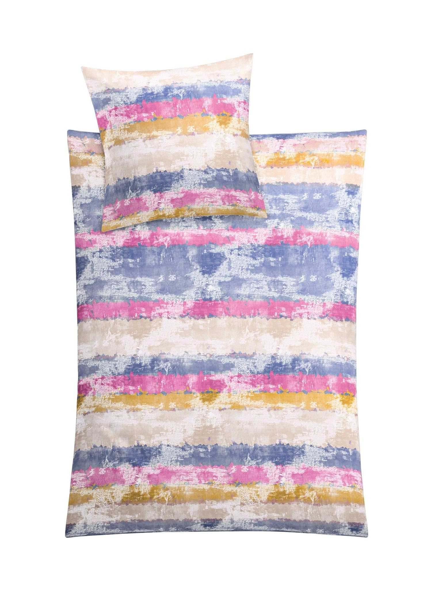 kleine-wolke-bettw-sche-satin-jarven-multicolor-155-x-220-cm-80-x-80-cm image 1