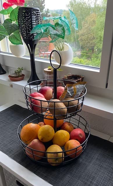 Perfekte Obst-Etagere