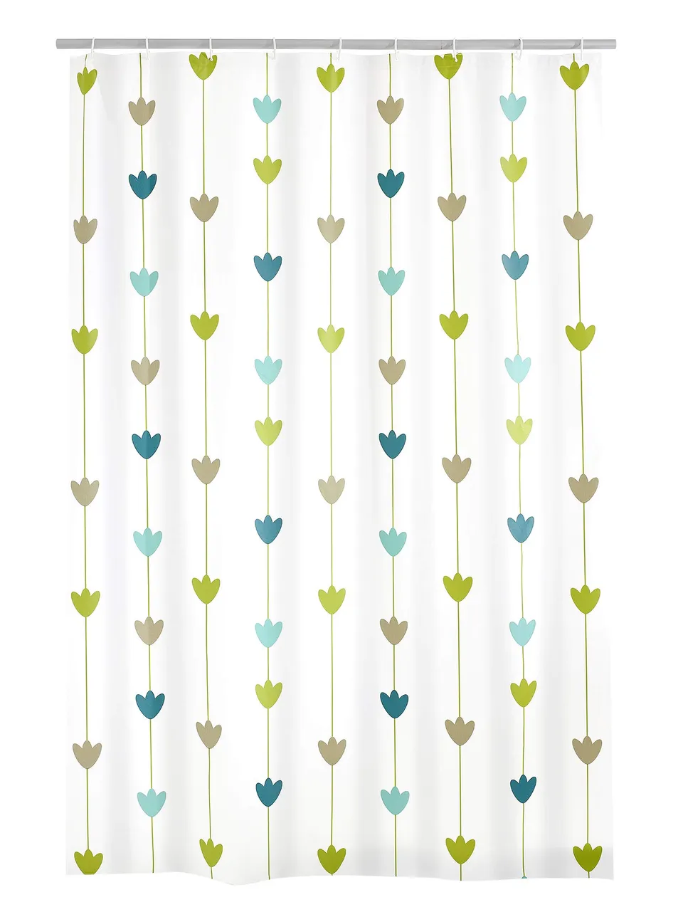 ridder-lilia-duschvorhang-folie-180x200-cm-100-wasserdicht-mit-ringen image 1