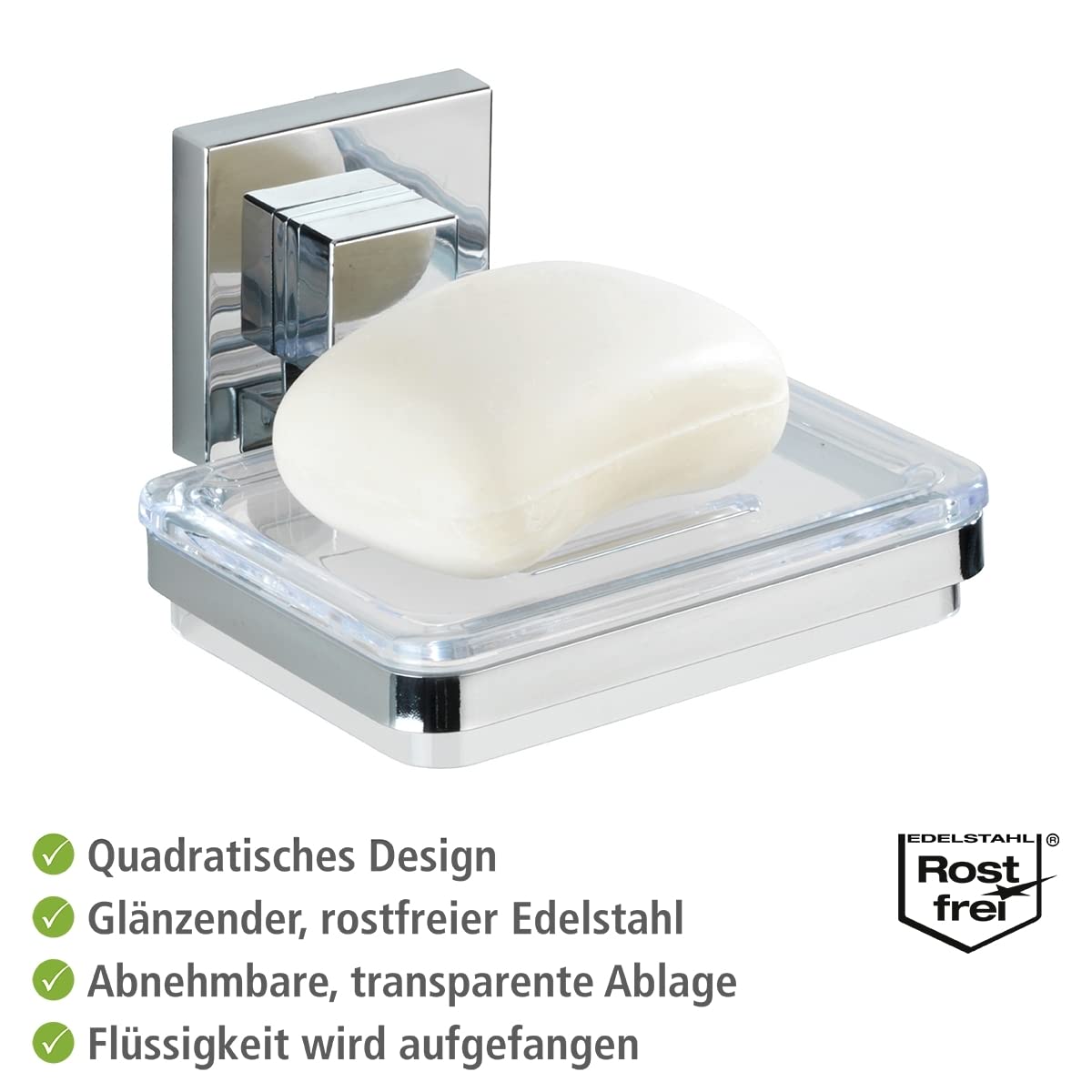 wenko-seifenablage-quadro-vacuum-loc-edelstahl-12-x-6-5-x-12-cm image 3