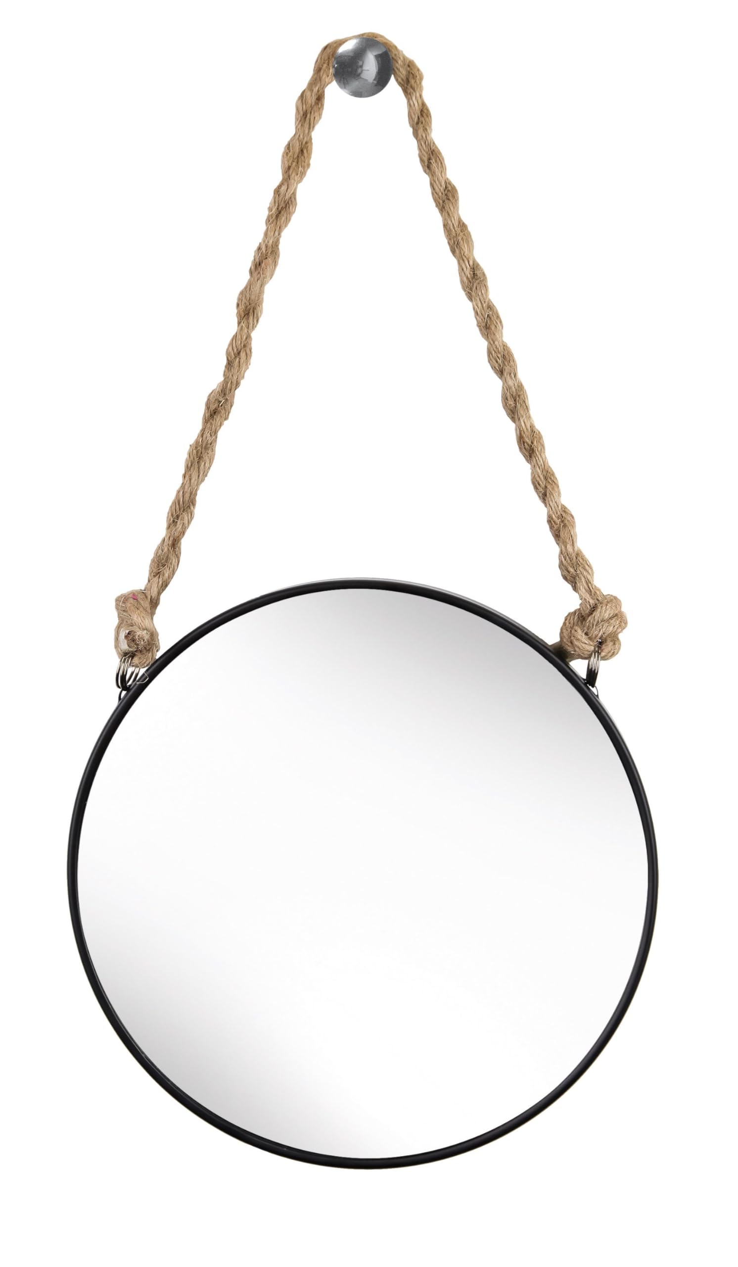 kleine-wolke-rope-mirror-kosmetikspiegel-schwarz-23-cm image 1