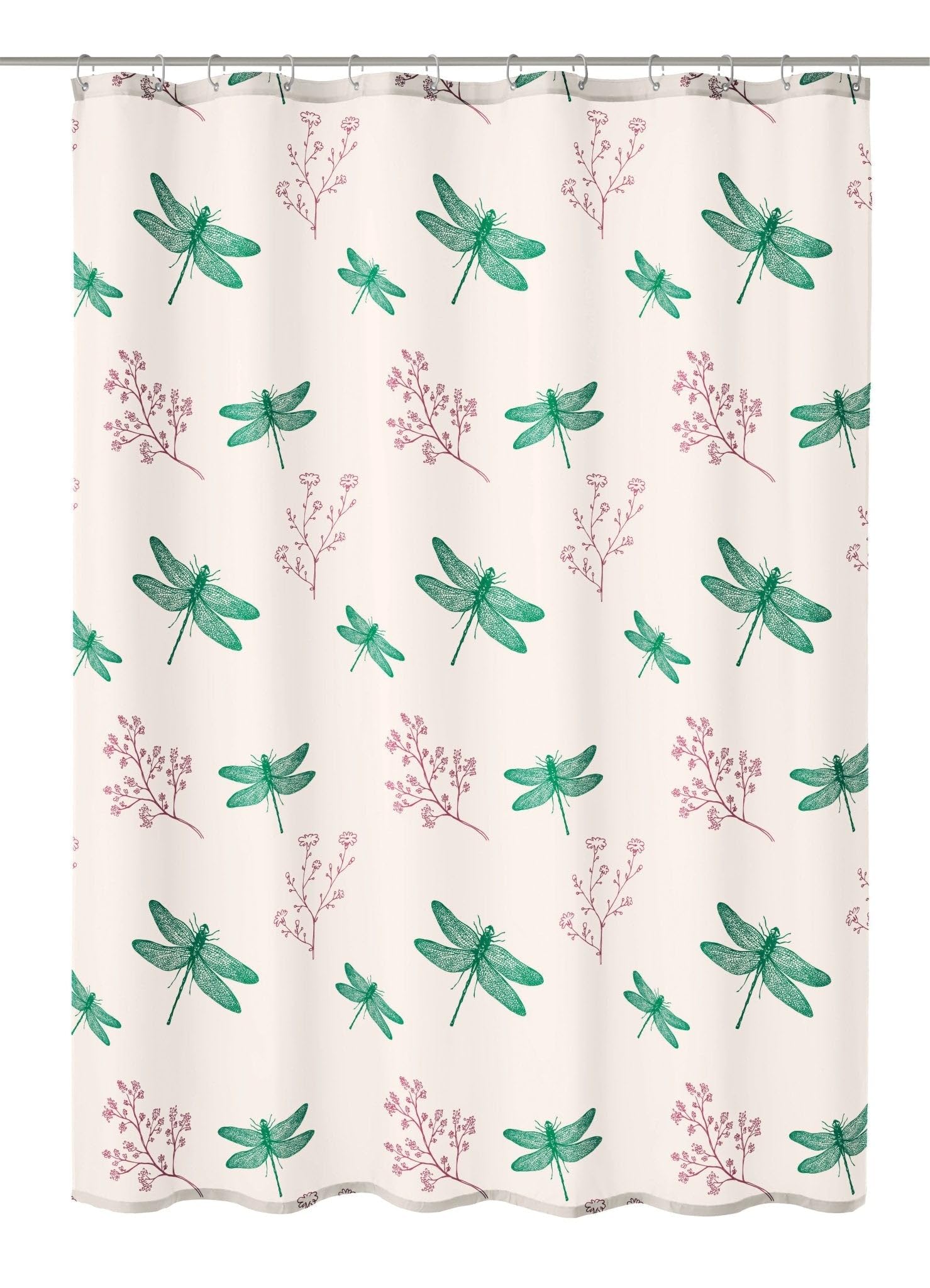 kleine-wolke-scarlett-duschvorhang-smaragd-180x200-cm-textil-duschvorhang image 1