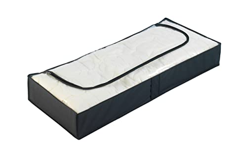 wenko-deep-black-unterbettkommode-105x15x45-cm-peva-schwarz-mit-sichtfenster image 3