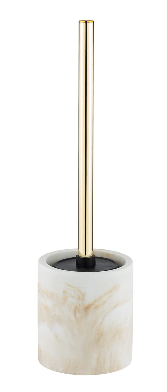 wenko-wc-garnitur-odos-wei-gold-marmor-b-rstenhalter-aus-polyresin-mit-toiletten image 2