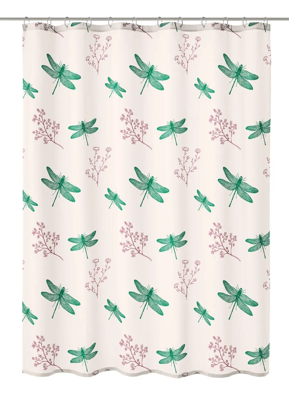 kleine-wolke-scarlett-duschvorhang-smaragd-180x200-cm-textil-duschvorhang image 1