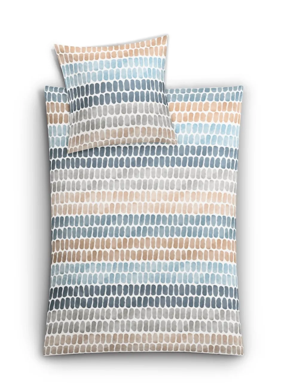 kleine-wolke-solid-mako-satin-bettw-sche-sand-beige-blau-135-x-200-cm-80-x-80-cm image 1