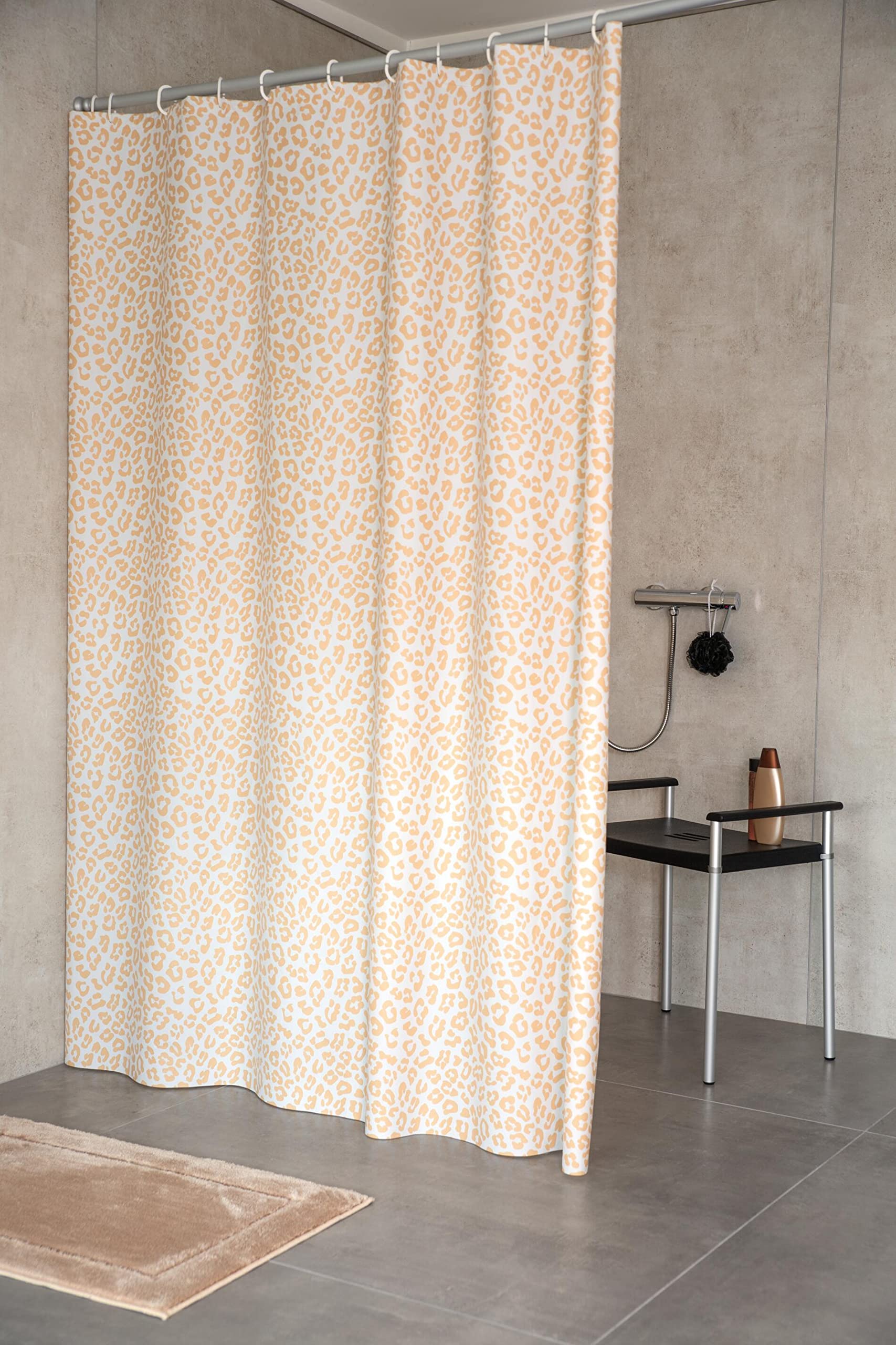 ridder-pardo-duschvorhang-peva-beige-120x200-cm-inkl-ringe image 2