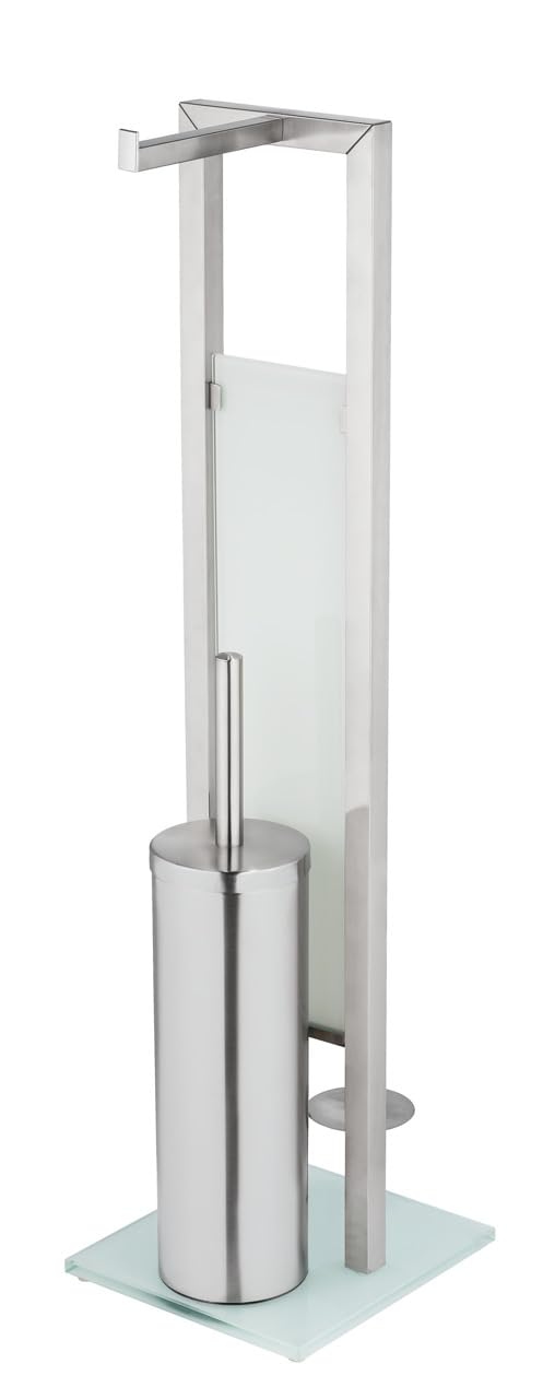 wenko-wc-garnitur-rivalta-stand-edelstahl-matt-mit-glas-18-x-70-x-23-cm image 4