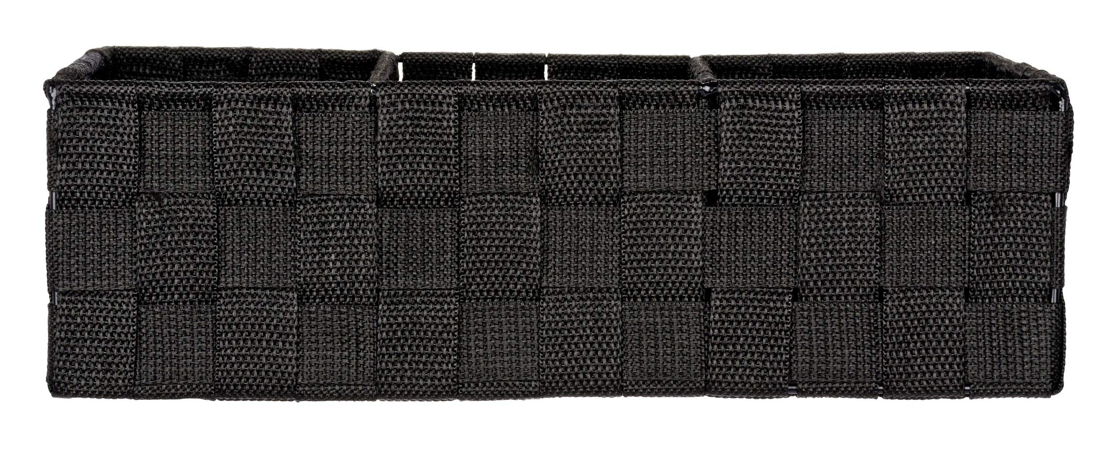 wenko-adria-organizer-aufbewahrungskorb-3-f-cher-32-x-10-x-21-cm-schwarz image 8