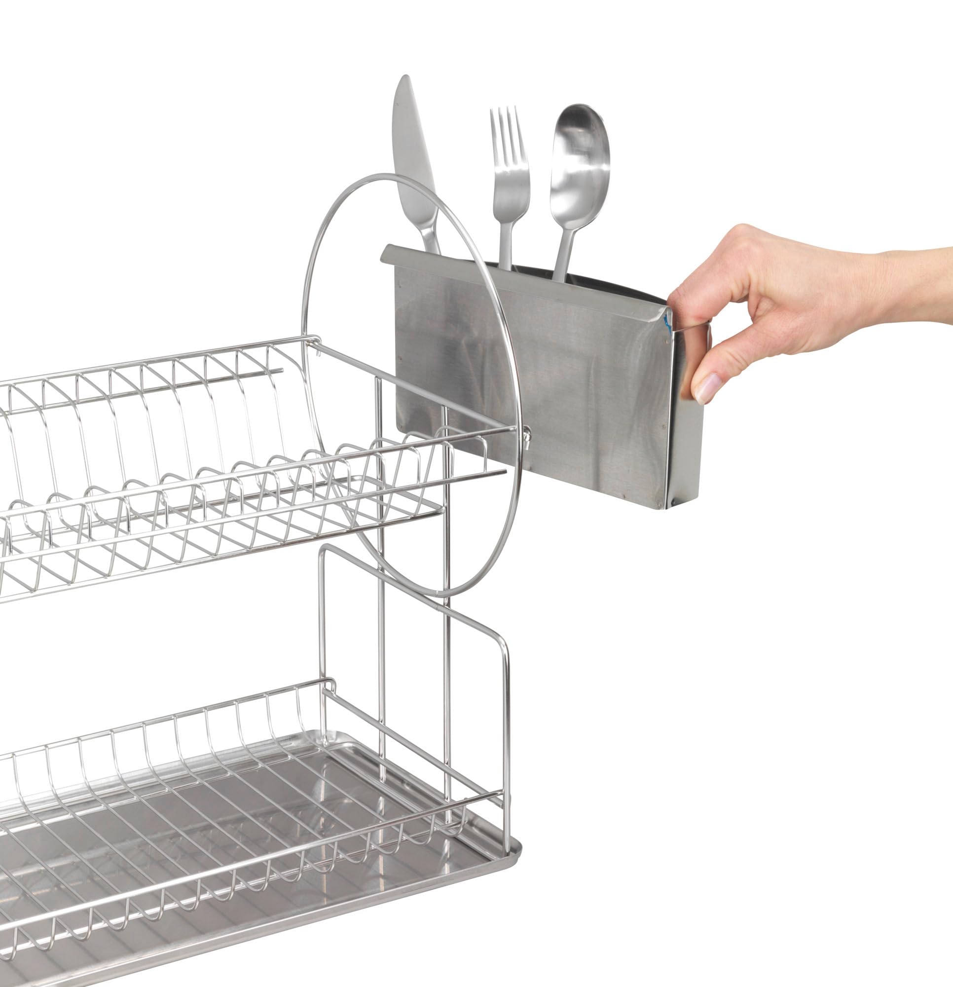 wenko-geschirrabtropfer-exclusiv-duo-2-etagig-edelstahl-rostfrei image 3
