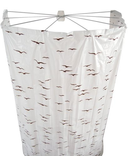 ridder-ersatz-folien-duschvorhang-ombrella-210-x-170-cm-sylt-beige-wasserdicht image 2