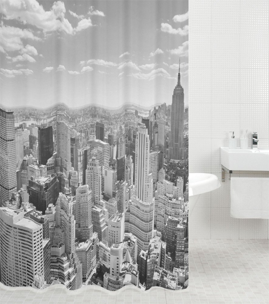 sanilo-duschvorhang-skyline-new-york-180-x-180-cm-wasserdicht-inkl-12-ringe image 2