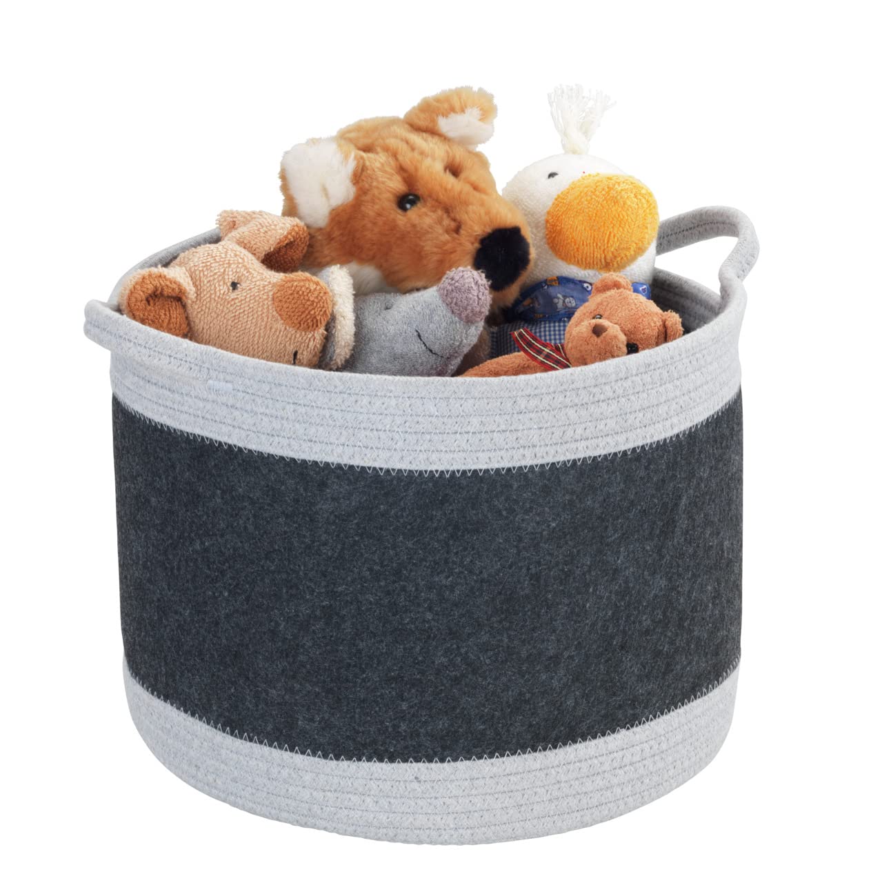 wenko-bea-l-filzkorb-30-l-35-x-26-cm-dunkelgrau-hellgrau image 7