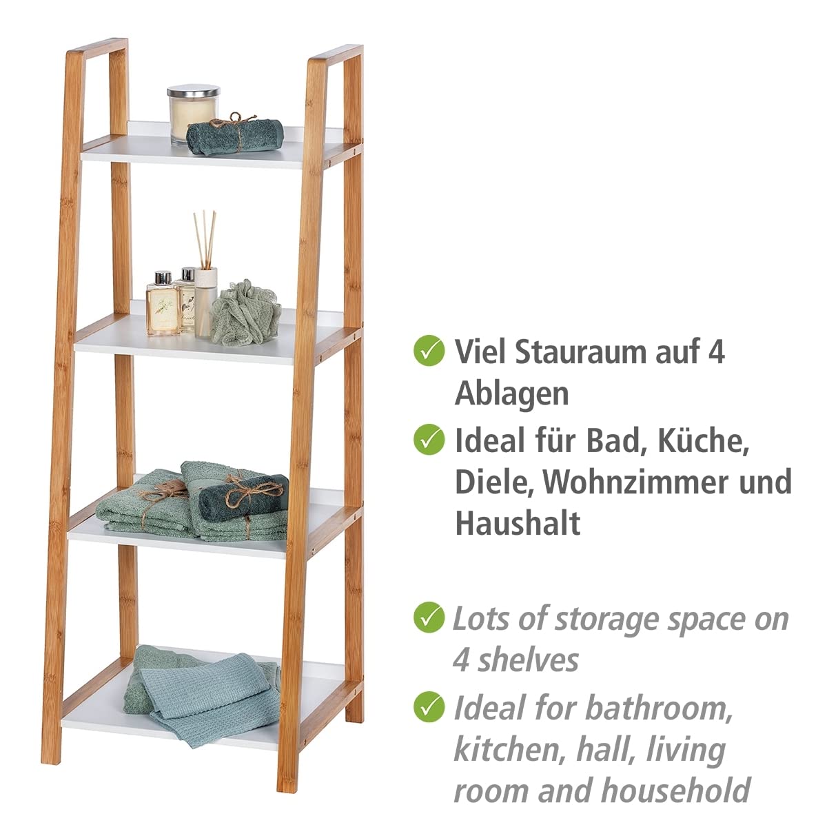 wenko-regal-finja-bambus-4-etagen-43-x-112-x-36-cm-braun image 4