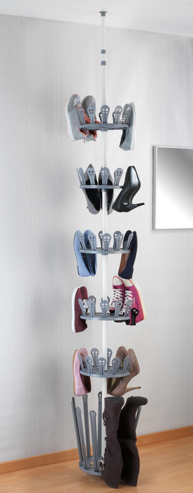 wenko-teleskop-schuhregal-achilles-wei-grau-f-r-30-paar-schuhe-100-bis-300-cm image 6