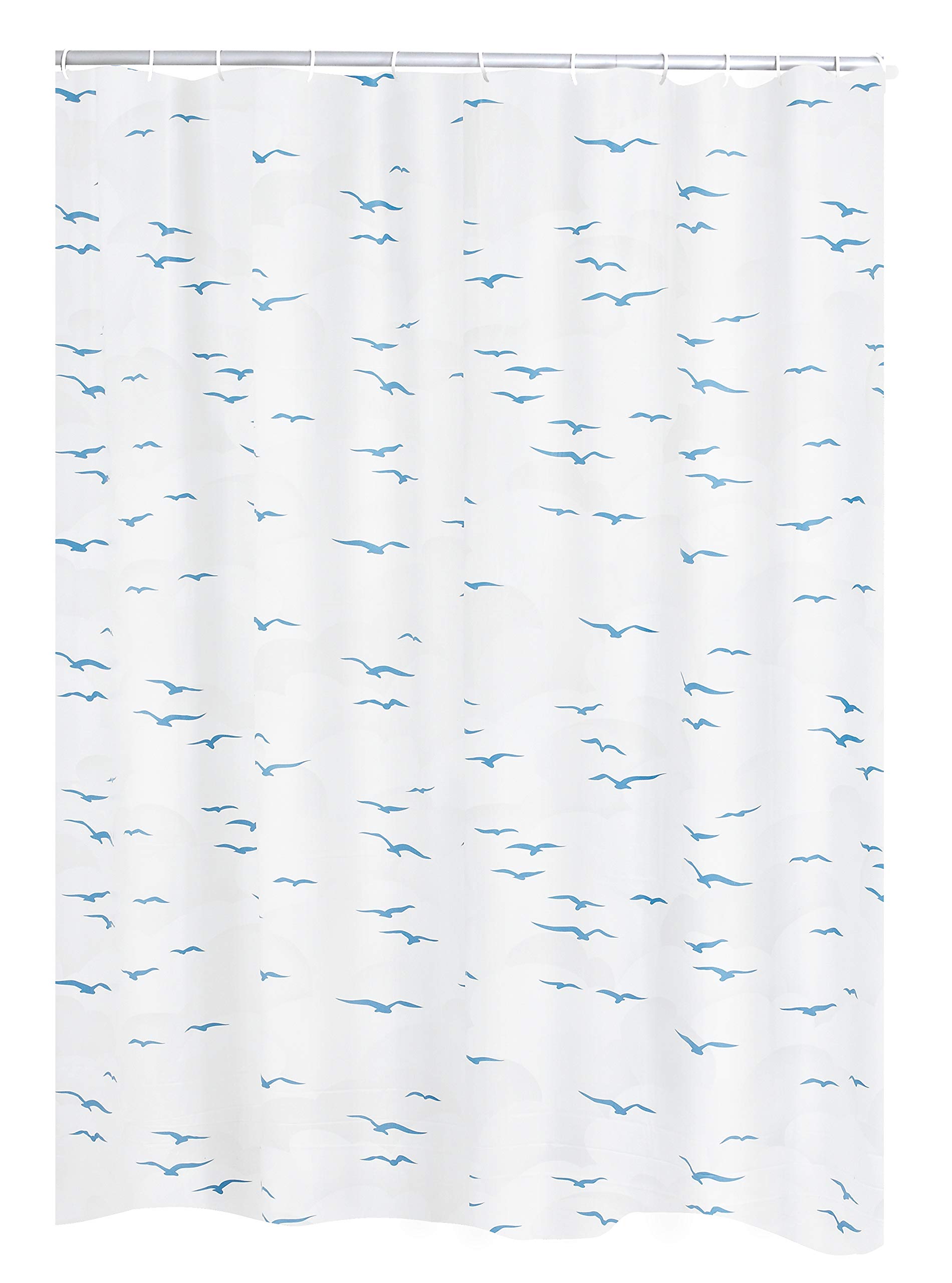 ridder-duschvorhang-sylt-blau-240x180-cm-aus-folie-inkl-ringe image 1