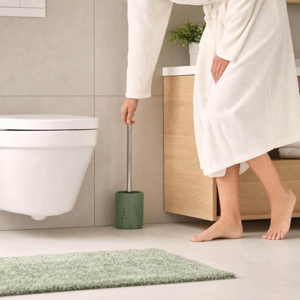 kleine-wolke-brace-wc-b-rsten-halter-forest-eco-polyresin image 3