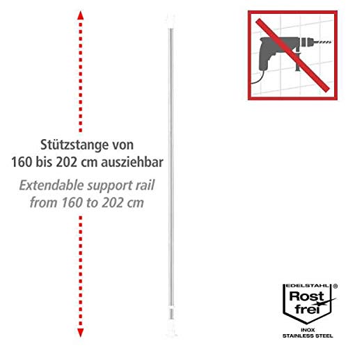 wenko-teleskop-garderoben-set-edelstahl-3-teilig-150-245-x-160-202-cm-silber image 8