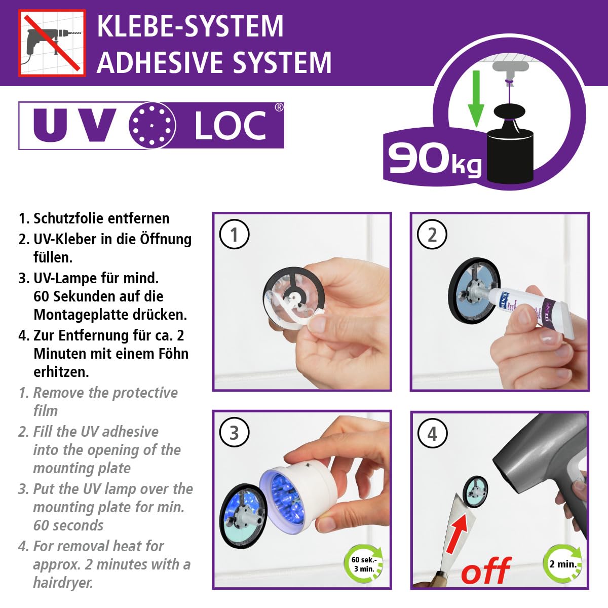 wenko-uv-loc-wandhaken-duo-maribor-chrom-9-cm image 3