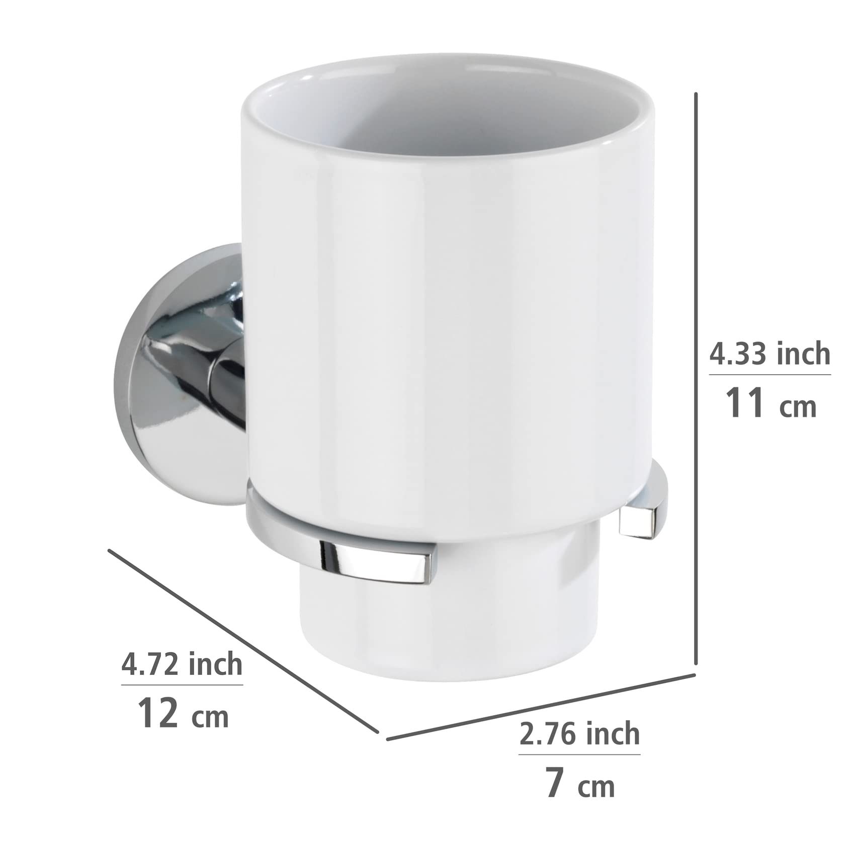 wenko-uv-loc-isera-zahnputzbecherhalter-7-x-11-x-12-cm-keramik-chrom-vierkantroh image 6