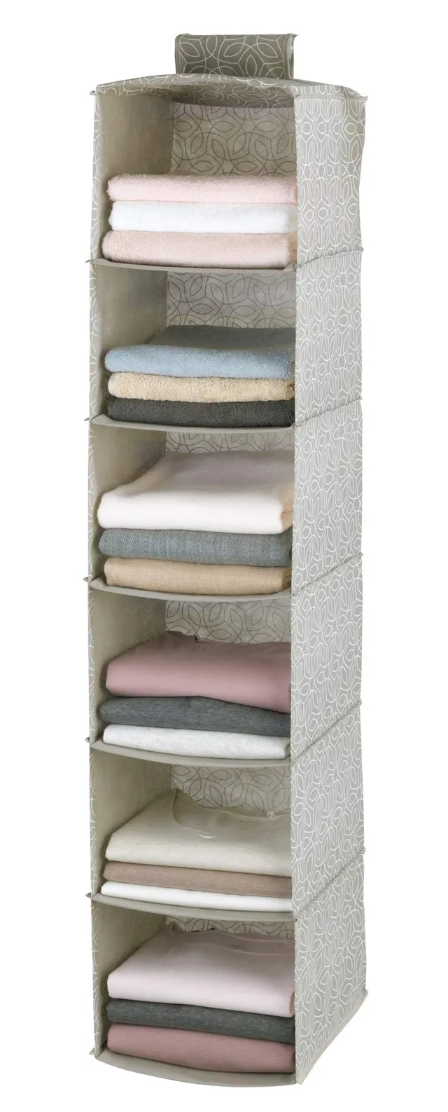 wenko-w-schesortierer-balance-h-ngeaufbewahrung-6-f-cher-30x122x30-cm image 1