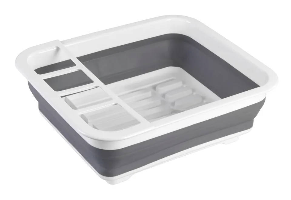 wenko-geschirrabtropfer-gaia-faltbar-grau-wei-36-5-x-31-cm-mit-ablauf image 1