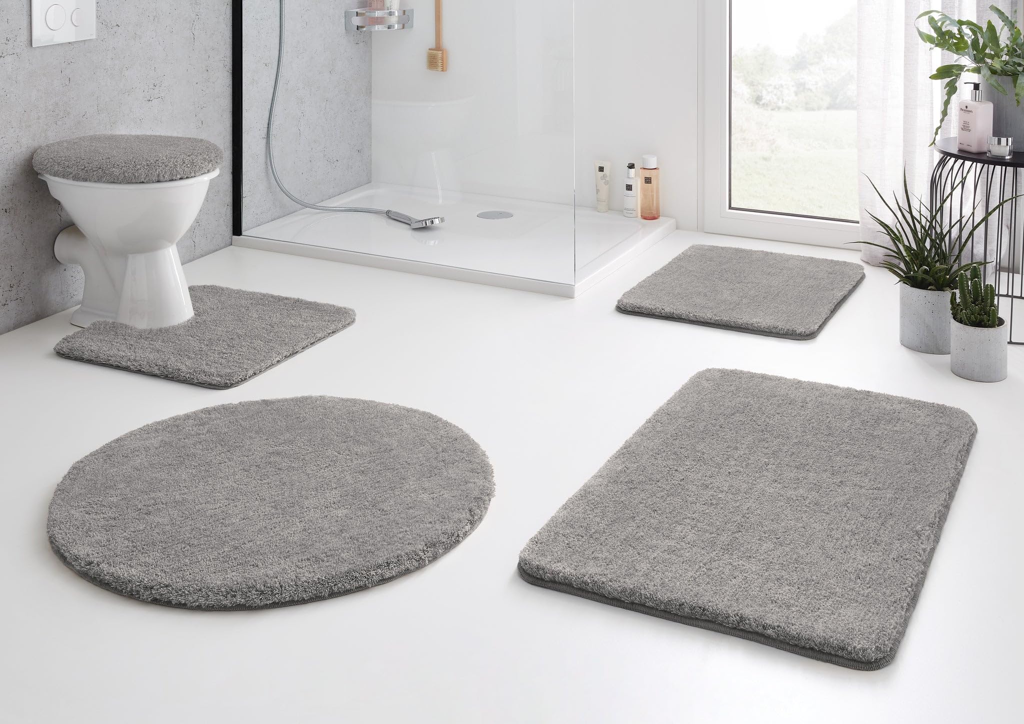 kleine-wolke-badteppich-relax-grau-100-cm-rund-aus-polyacryl image 2