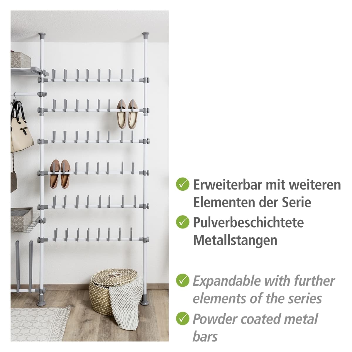 wenko-herkules-teleskopsystem-stange-165-300-cm-wei-grau image 4