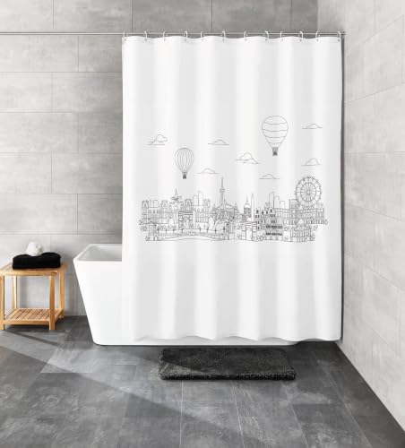 kleine-wolke-wonderland-duschvorhang-180-x-200-cm-schwarz-wei-peva image 5