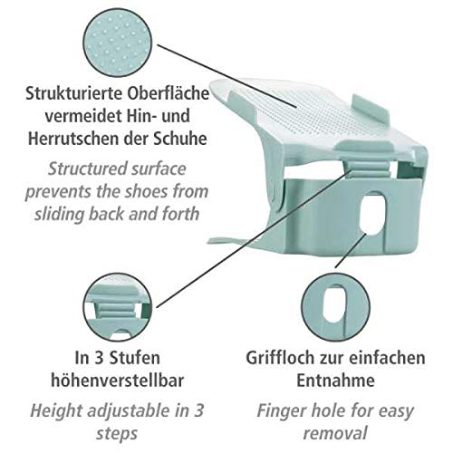 wenko-schuhstapler-8er-set-pastellgr-n-24-2-x-8-5-x-10-7-cm image 3