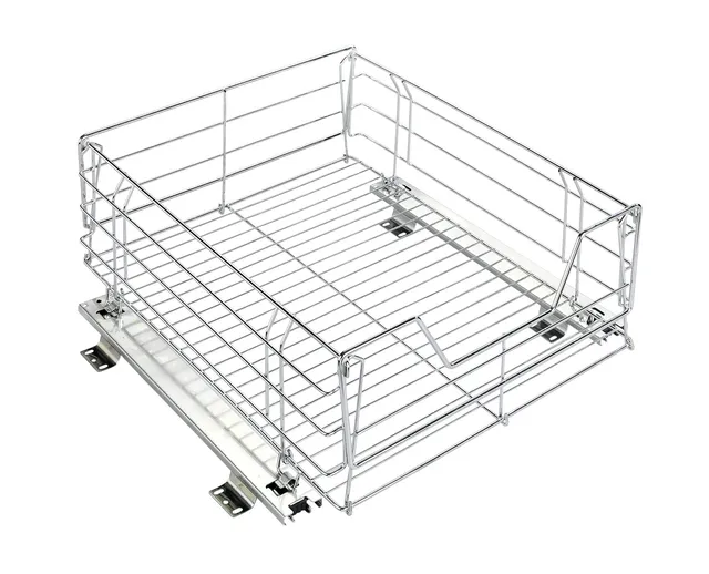 wenko-schrankauszug-maxi-ausziehbarer-aufbewahrungskorb-verchromter-stahl-50-x-2 image 1