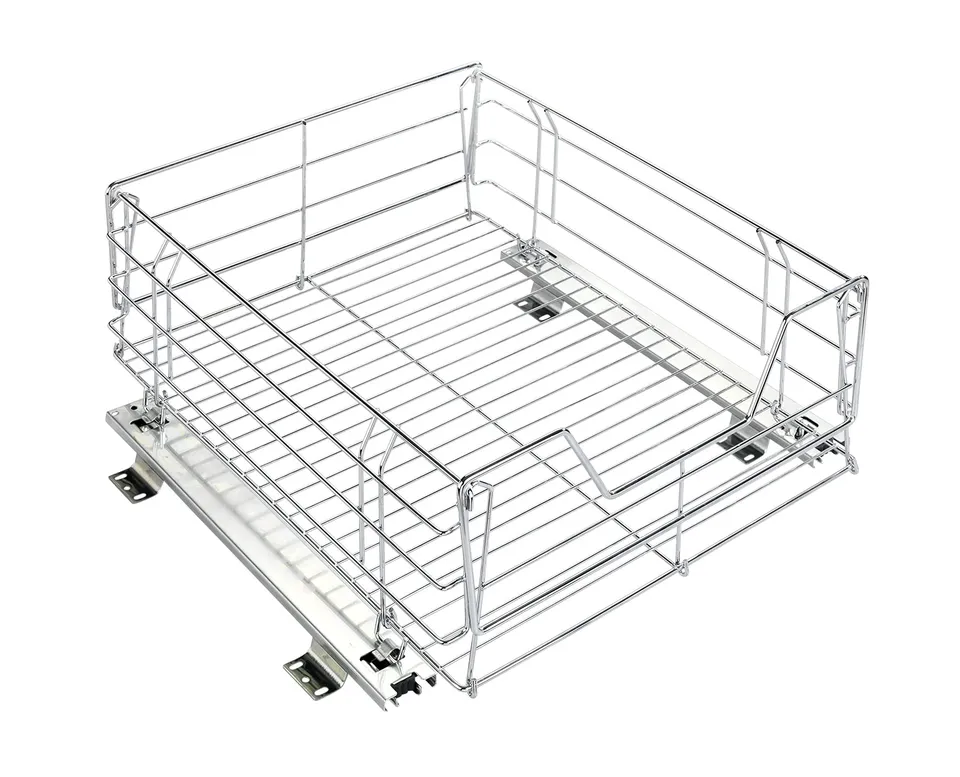 wenko-schrankauszug-maxi-ausziehbarer-aufbewahrungskorb-verchromter-stahl-50-x-2 image 1