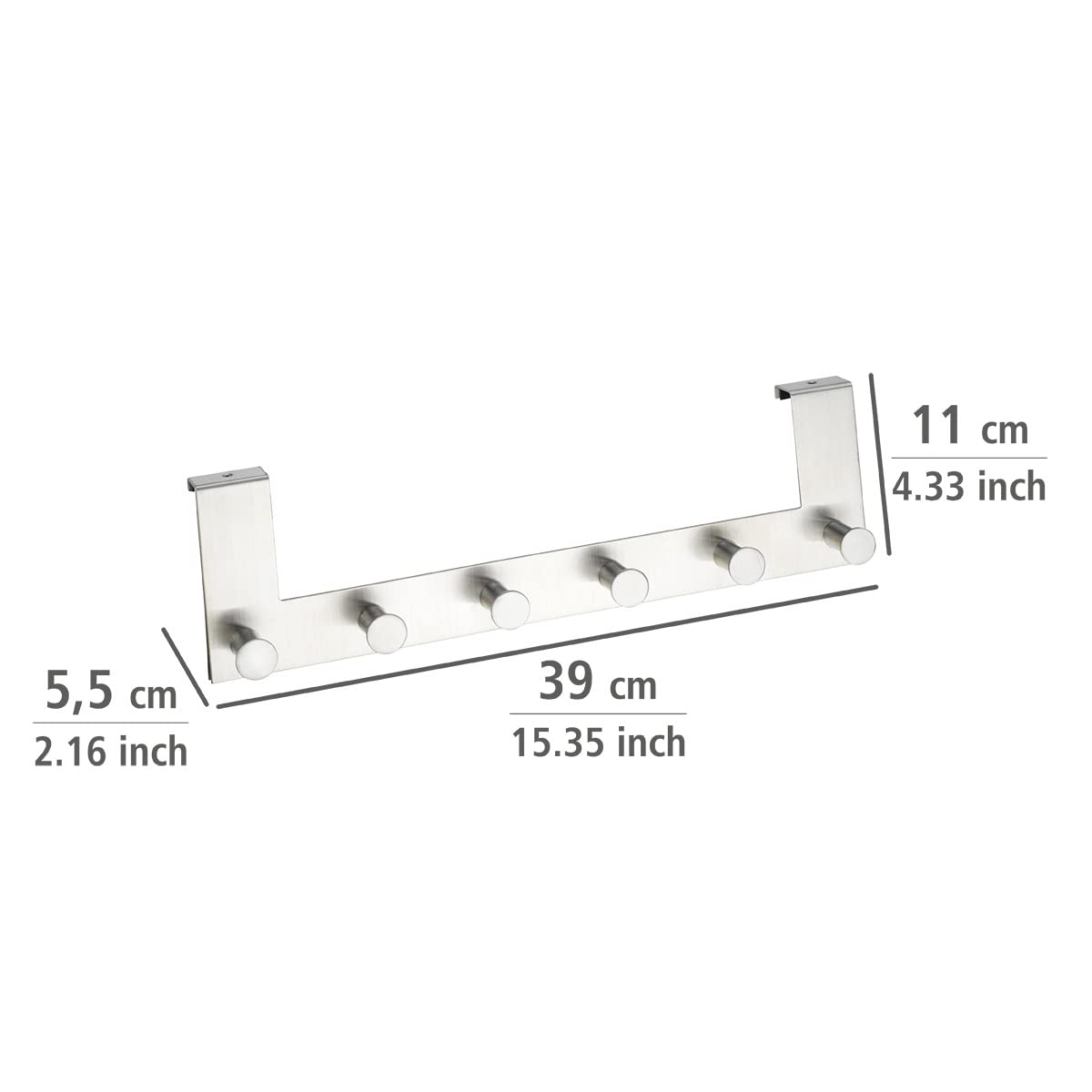 wenko-t-rgarderobe-celano-handtuchhalter-f-r-die-t-r-mit-6-haken-edelstahl-matt- image 5