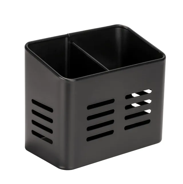 wenko-baco-besteckkorb-black-outdoor-kitchen-metall-schwarz-16-x-13-5-x-9-cm image 1