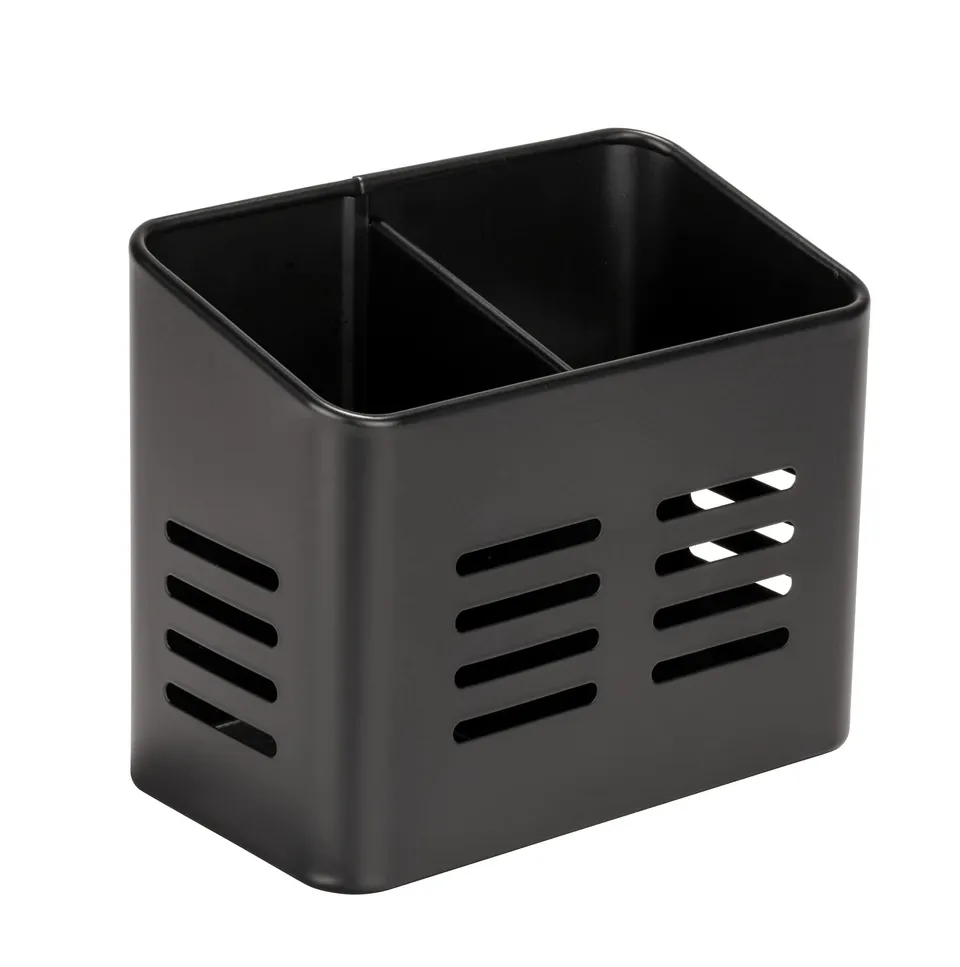 wenko-baco-besteckkorb-black-outdoor-kitchen-metall-schwarz-16-x-13-5-x-9-cm image 1