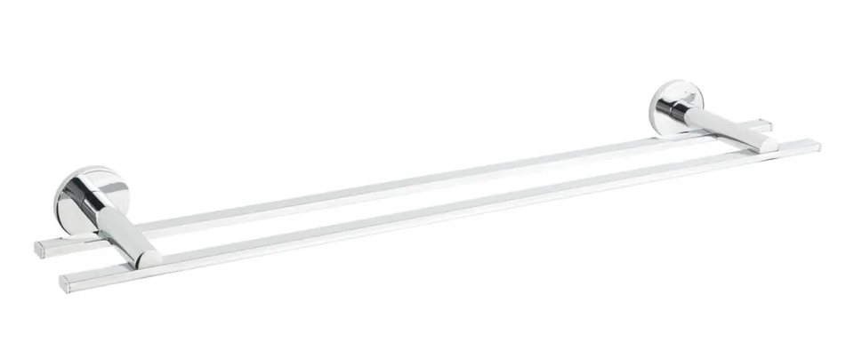 wenko-uv-loc-isera-badetuchstange-duo-59-5-x-5-x-12-cm-vierkantrohr-chrom-ohne-b image 1