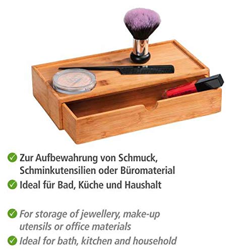wenko-bambus-box-terra-mit-schublade-aufbewahrungsbox-28-x-6-x-14-cm-natur image 6