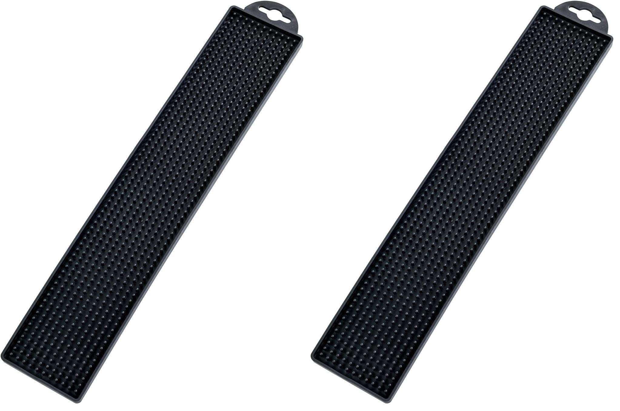 wenko-geschirr-abtropfmatte-slim-schwarz-gummimatte-noppen-42-x-8-cm image 3