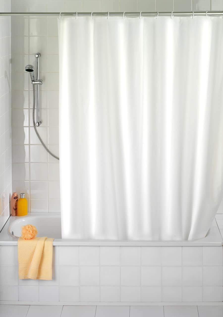 wenko-uni-duschvorhang-wei-180-x-200-cm-peva-wasserdicht-mit-ringen image 2